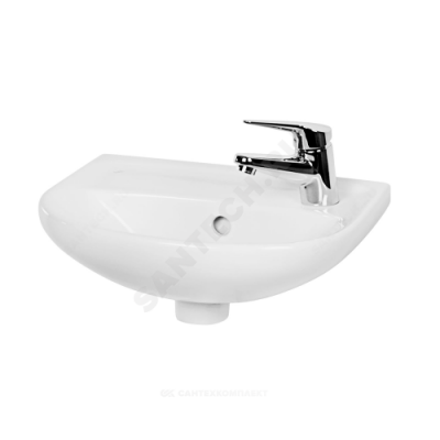 Умывальник подвесной Lyra 40 смеситель с правой стороны белый Jika 8.1527.1.000.106.9