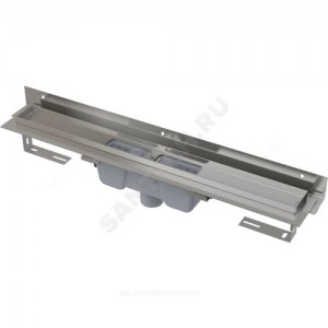 Лоток душевой с гидрозатвором Дн 50 без решетки 950х60 вертикальный выпуск Alca Plast APZ1004S-950