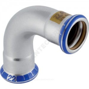 Отвод сталь нерж 90гр Дн 76,1 пресс для газоснабжения Mapress Geberit 34441