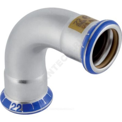 Отвод сталь нерж 90гр Дн 108 пресс для газоснабжения Mapress Geberit 34443
