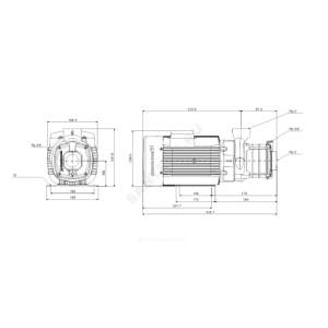 Насос многоступенчатый горизонтальный CM-A 15-2 AVBE PN10 1x220-240В/50 Гц Grundfos 96935492