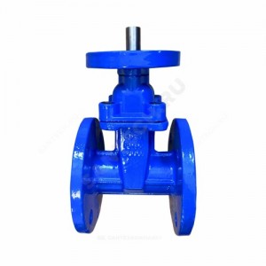 Задвижка чугун 30ч939р аналог МЗВ обрезиненный клин Ду 100 Ру16 фл под эл/привод Китай