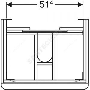 Тумба под умывальник 60 Smyle Square пекан/меламин Geberit 500.352.JR.1