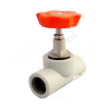 Клапан (вентиль) PP-R запорный серый внутренняя пайка Дн 20х90гр VALFEX 10146020Г