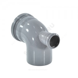 Отвод PP-H с выходом фронтально-тыльный серый Дн 110х50х87гр б/нап в/к RTP (РосТурПласт) 11362 Отвод PP-H с выходом фронтально-тыльный серый Дн 110х50х87гр б/нап в/к RTP (РосТурПласт) 11362