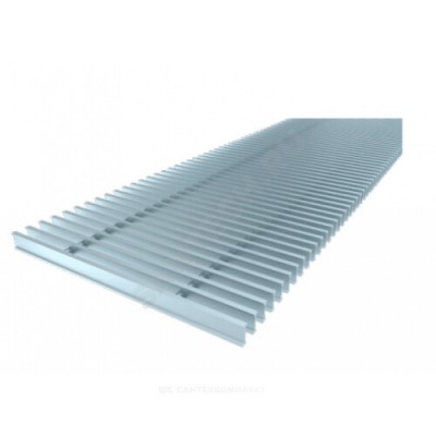 Решетка рулонная 13х260х1250 алюминий шаг 13 мм F-образный профиль цвет серебро Vitron ВРОF.18.13.260.1250.ААС