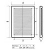 Решётка вентиляционная пластик 138х138 вытяжная АБС Эра 1313С