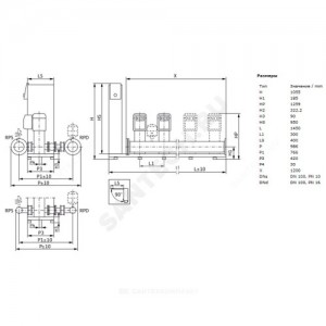 Установка пожаротушения SiBoost Smart 4 HELIX VE 1606 Wilo 2799777