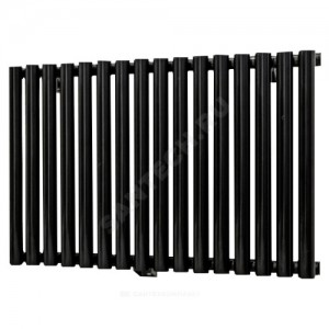 Радиатор трубчатый Гармония 2-500 14 секций с нижней подводкой ВР G 1/2" RAL 9005 (чёрный янтарь) КЗТО Г250014Н