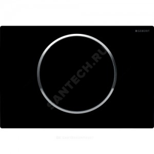 Кнопка для инсталляции Sigma 10 черный/хром глянцевый Geberit 115.758.KM.5