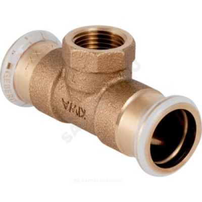 Тройник бронза Дн 54х1/2"х54 пресс/ВР Mapress Geberit 61370