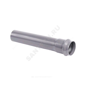 Труба НПВХ серая SDR26 Дн 110х4,2 Ру10 раструбная напорная L=3м ГОСТ Р 51613-2000 Aquaviva AQV3110042