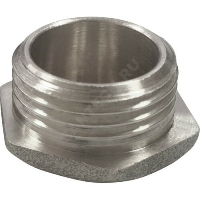 Заглушка латунь никель Ду 32 (1 1/4") НР VALFEX VF.583.N.114