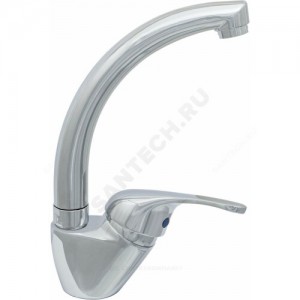 Смеситель для кухонной мойки серия ЭКО ЦС-СМ 27/2г М-42 ручка сбоку одноручный короткий литой излив Д24 Центр Сантехники (Подольск) ЭП400512