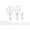 Термоманометр ТМТБ-31Р.1 радиальный Дк80 0,4Мпа L=46мм G1/2" 120С Росма 00000002328