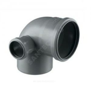 Отвод PP-H с выходом левый серый Дн 110х50х90гр б/нап в/к Ostendorf 904024 Отвод PP-H с выходом левый серый Дн 110х50х90гр б/нап в/к Ostendorf 904024