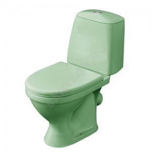 Унитаз-компакт Соната салатовый нижний подвод косой выпуск 1/реж полипропилен Santeri 1.P201.2.S04.00B.F