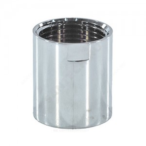 Муфта латунь хром Ду 25 (1") для полотенцесушителя ВР