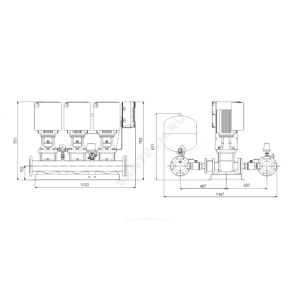 Установка повышения давления Hydro Multi-E 3 CRE15-1 Grundfos 98486703