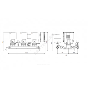 Установка повышения давления Hydro Multi-E 3 CRE3-11 Grundfos 98486697