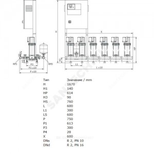 Установка повышения давления COR-2 MVIS 407/CC-EB-R Wilo 2789456