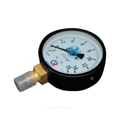 Мановакуумметр ТМВ-510Р.00 радиальный Дк100мм -0,1-0,15 МПа М20х1,5 Росма 00000007310