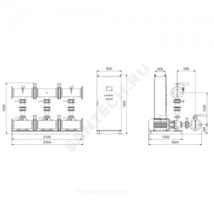 Установка пожаротушения Hydro MX-A 2/1 NB80-160/167 Grundfos 99788962 Установка пожаротушения Hydro MX-A 2/1 NB80-160/167 Grundfos 99788962