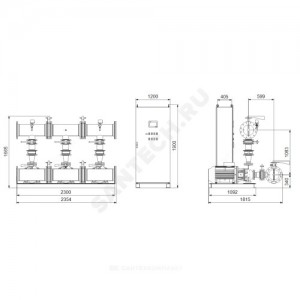 Установка пожаротушения Hydro MX-A 2/1 NB80-250/220 Grundfos 99788969 Установка пожаротушения Hydro MX-A 2/1 NB80-250/220 Grundfos 99788969