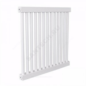 Радиатор трубчатый РС 1-500 12 секций с т/клапаном с нижней подводкой ВР G 1/2" RAL 9016 (Белый) КЗТО