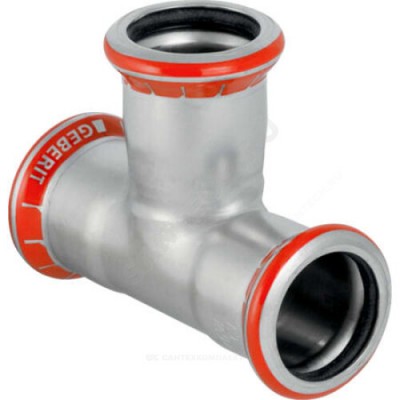 Тройник сталь углеродистая Дн 22 пресс Mapress Geberit 21004