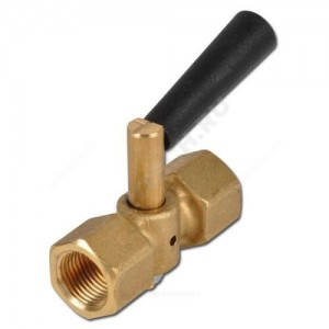 Кран для манометра 3-ходовой латунь MV25-015 Ду 15 Ру16 ВР G1/2" с рукояткой без фланца Wika 8600706