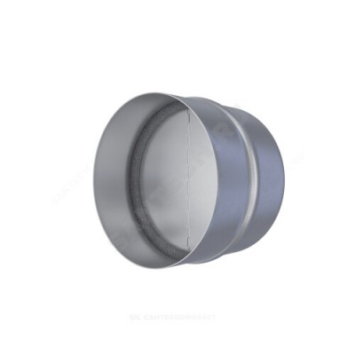 Соединитель круглый D150 с защитой от обратной тяги сталь оц Эра 150СКц