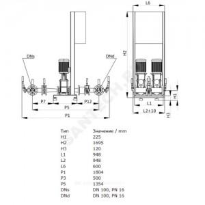 Установка пожаротушения CO 2 Helix V 3604/2 SK-FFS-R Wilo 2453577 Установка пожаротушения CO 2 Helix V 3604/2 SK-FFS-R Wilo 2453577