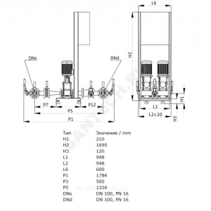 Установка пожаротушения CO 2 Helix V 1601/SK-FFS-3V34-R-05 Wilo 2462094