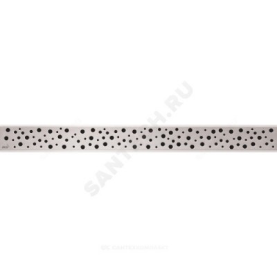 Решетка для душевого лотка нержавеющая сталь L=750мм Alca Plast BUBLE-750M