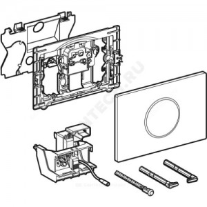 Система управления смывом для унитаза Sigma 10 ик-датчик белый/хром матовый подключение к сети Geberit 115.907.KL.1