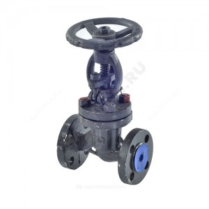 Клапан запорный сталь 15с65нж Ду 100 Ру16 Тмакс=425 оС фл Россия