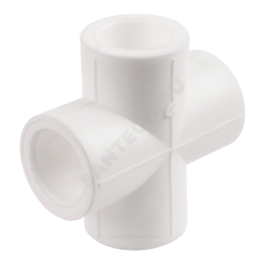 Крестовина PP-R белая внутренняя пайка Дн 20 RTP (РосТурПласт) 10591