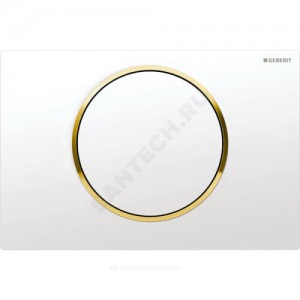 Кнопка для инсталляции Sigma 10 белая/позолота Geberit 115.758.KK.5