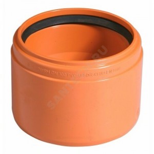 Переход НПВХ коричневый Дн 110 б/нап на раструб керамической трубы KGUSM Ostendorf 220840 Переход НПВХ коричневый Дн 110 б/нап на раструб керамической трубы KGUSM Ostendorf 220840