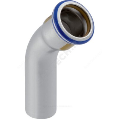 Отвод сталь нерж 45гр Дн 28 пресс/труба для газоснабжения Mapress Geberit 34024