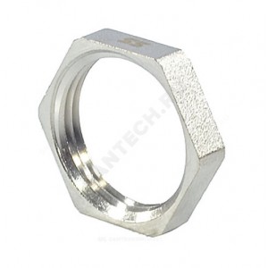 Контргайка латунь никель Ду 15 (1/2") ВР