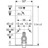 Модуль сантехнический для напольного унитаза Monolith Geberit 131.033.SI.5