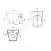 Комплект 4 в 1 Нео унитаз подвесной + инсталляция + кнопка смыва + сиденье микролифт Santek 1.WH50.1.543