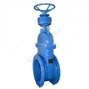 Задвижка чугун VOC4241C аналог МЗВ обрезиненный клин Ду 450 Ру16 до +110 фл с редуктором Tecofi VOC42411016-08EP0450