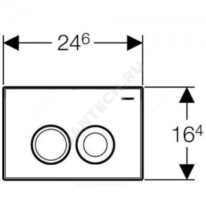 Кнопка для инсталляции Delta 21 белая Geberit 115.125.11.1
