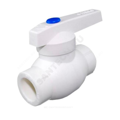 Кран PP-R шаровой белый внутренняя пайка Дн 75 Стандарт RTP (РосТурПласт) 28601