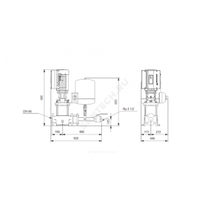 Установка повышения давления Hydro Solo E CRE 32-2 Grundfos 91048913 Установка повышения давления Hydro Solo E CRE 32-2 Grundfos 91048913