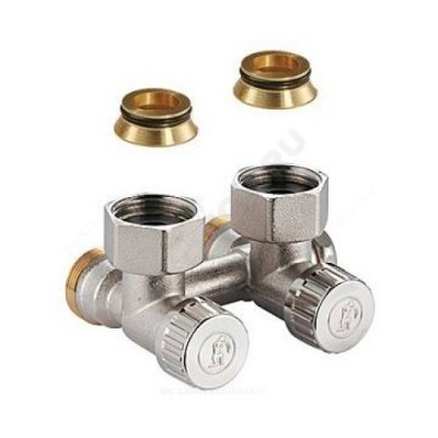 Узел нижнего подключения R384 Ду 20 Ру10 3/4"x18 угловой Giacomini R384X001