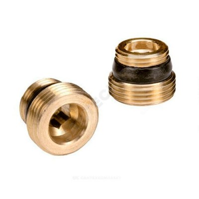 Переходник для узла нижнего подключения R483 1/2"x3/4" под евроконус Giacomini R483Y023